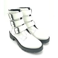 Kotníkové boty Loren - bílé